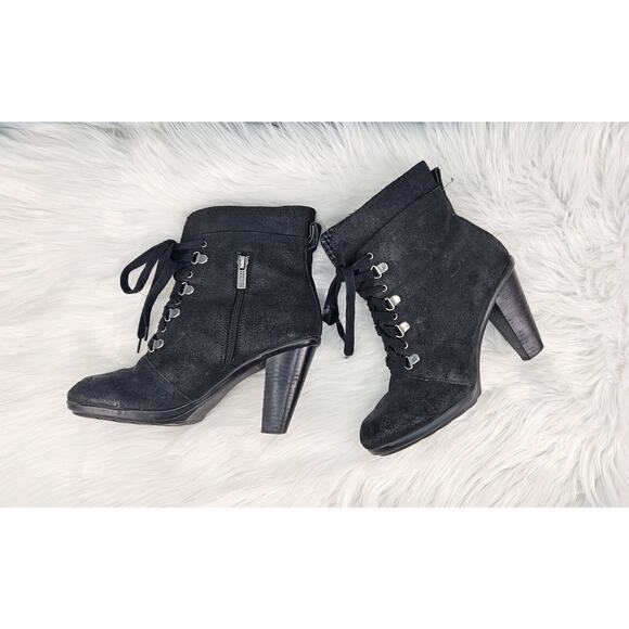 Kenneth Cole Reaction Fun Hunt Womens Leather Casual Boots, Black, 6.5 - Picture 7 of 16